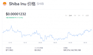 SHIB一个等于多少钱？SHIB今日价格行