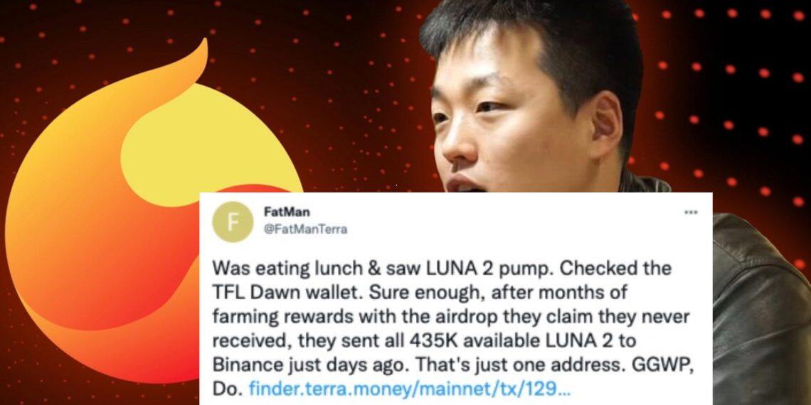 Do Kwon说谎？FatMan爆：TFL钱包近日转43万枚LUNA到币安-第1张图片-币安app下载