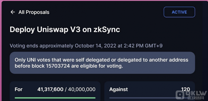 在zkSync上部署Uniswap V3的提案获