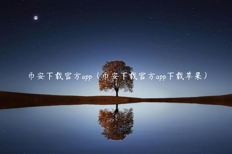 binance下载官方app官网下载（binance下载官方app官网下载下载苹果）-第1张图片-binanceapp官网下载下载