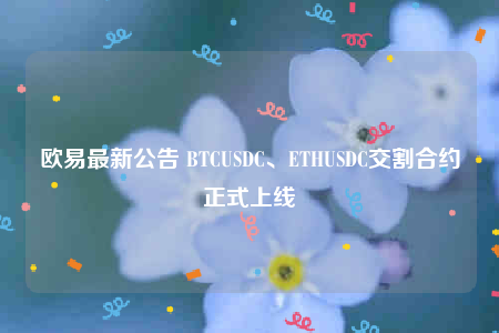 binance最新公告 BTCUSDC、ETHUSDC交割合约正式上线-第1张图片-binanceapp官网下载下载